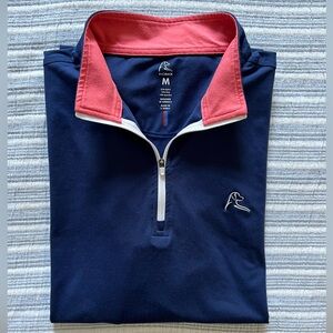 Navy Rhoback Quarter-Zip Pullover